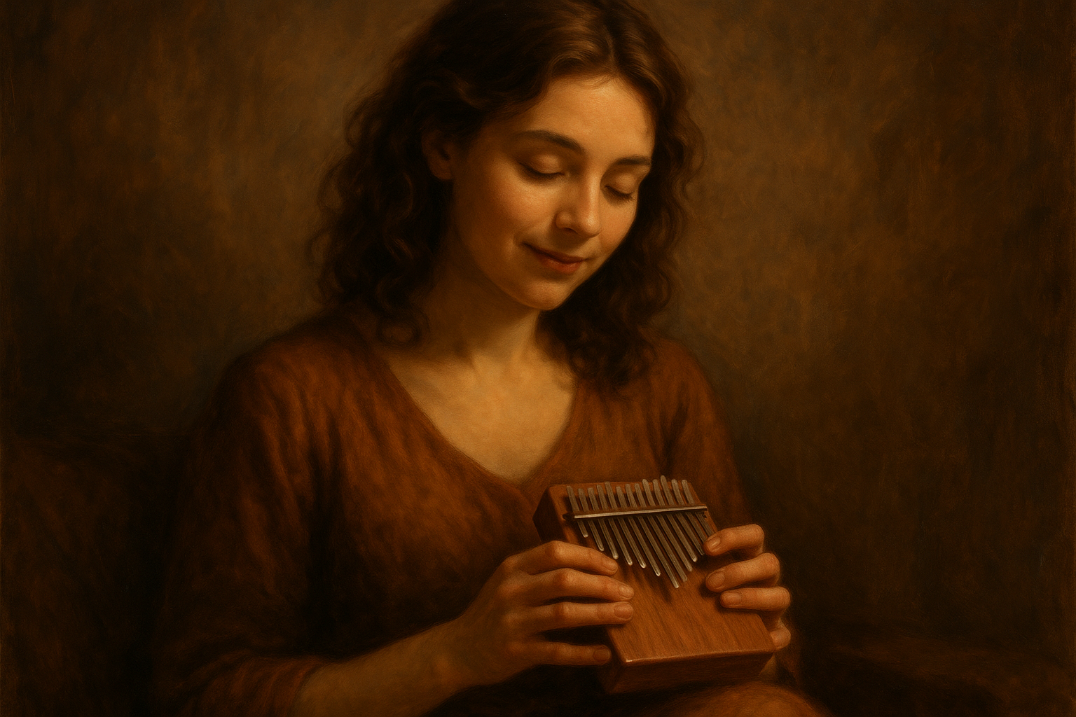 femme qui joue du kalimba
